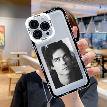 The Vampire Diaries Phone Case for iPhone 16/15/14 SE 16E – Dustproof Transparent Protective Cover Fundas