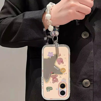 Star Mirror Film Bracelet Phone Case – Soft Back Shell for iPhone 17 Pro Max / 17 / 17 Air