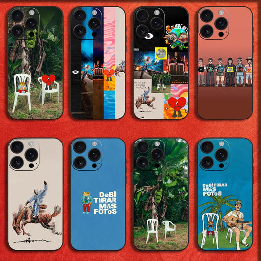 DTMF “Debí Tirar Más Fotos” Bad Bunny Phone Case – Soft Cover for iPhone 16 / 15 / 14 Pro Max / Mini / Plus