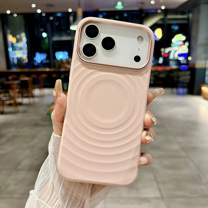 MagSafe Liquid Silicone Case – Rippling Water Design with Microfiber Lining for iPhone 17 Pro Max / 17 Air / 16 Pro Max