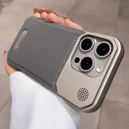 Premium Aromatherapy Leather iPhone Case – Magnetic & Frameless Design