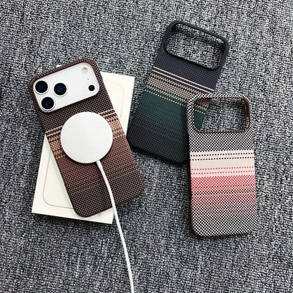 Carbon Fibre Frameless Case – Slim Drop-Proof Wireless Charging Cover for iPhone 17 Air / 16E / 15 Plus / Pro Max