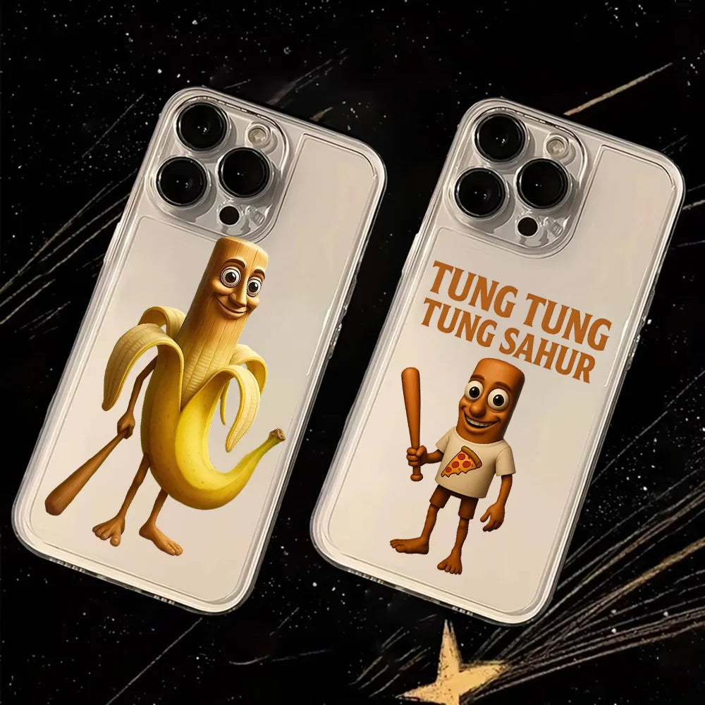 Funny Brainrot Phone Case – Shockproof Soft Cover for iPhone 17 / 16 / 15 Pro Max / Plus / Air / SE4 / 16E