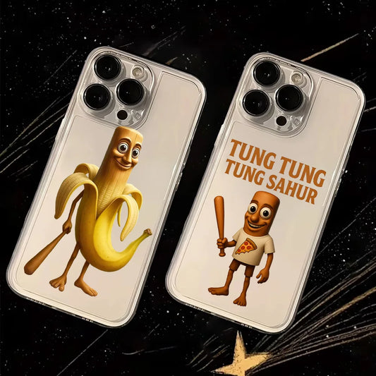 Funny Brainrot Phone Case – Shockproof Soft Cover for iPhone 17 / 16 / 15 Pro Max / Plus / Air / SE4 / 16E