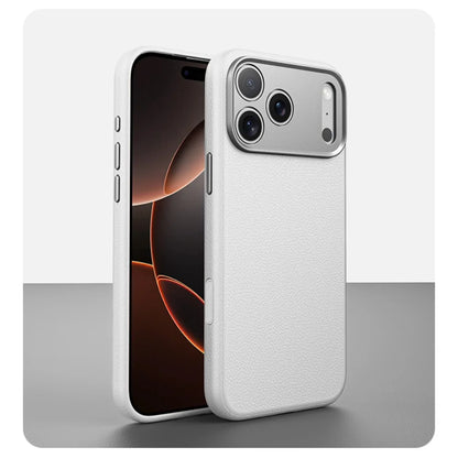 Balueus Genuine Leather Magnetic Phone Case for iPhone 17 Pro Max/16/15 – Original Cover with All-Inclusive Camera Lens Protection