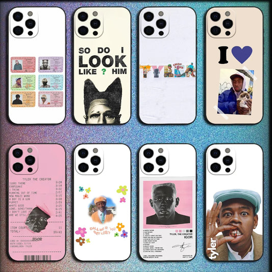T-Tyler's The Creator Phone Case for iPhone 16/15/14/13/16E – Shockproof Silicone Protective Cover Funda