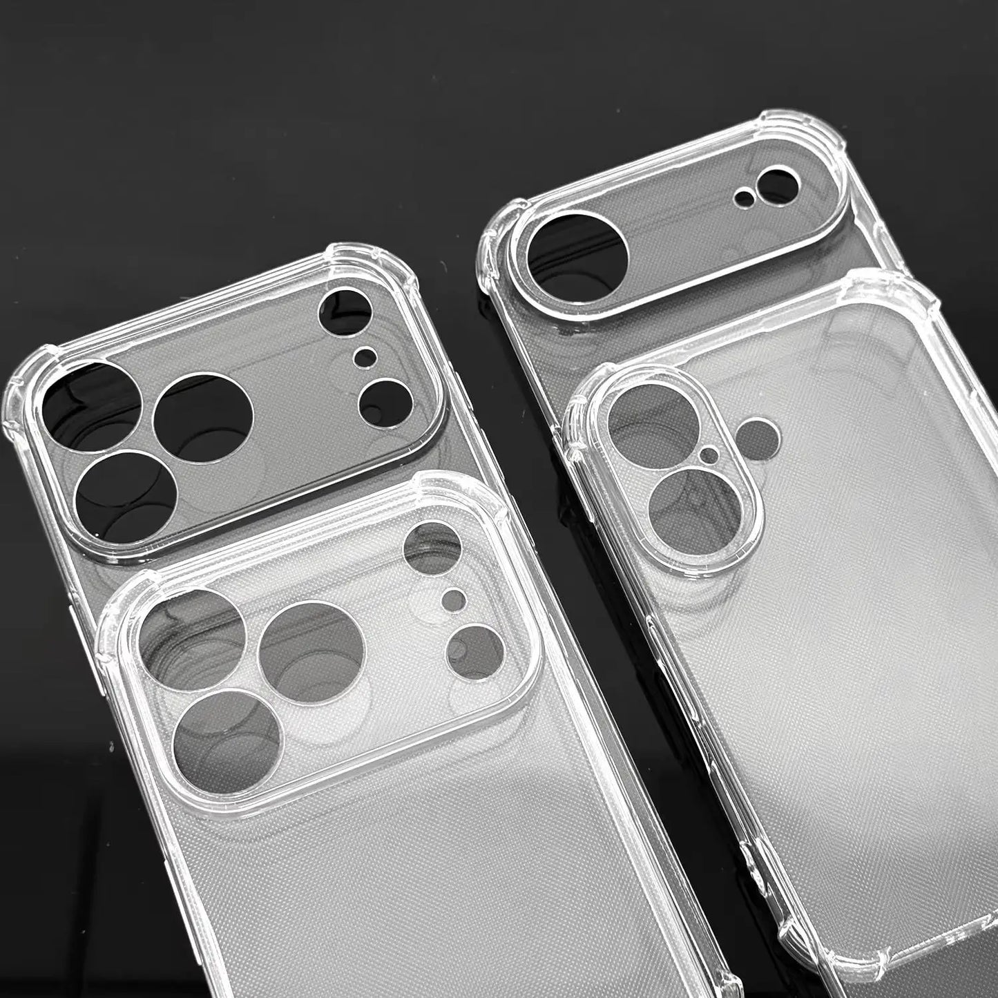 Transparent Shockproof Case with Corner and Full Lens Protection – iPhone 17/17 Air/17 Pro/17 Pro Max