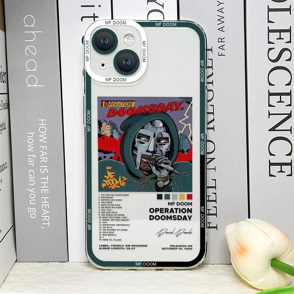 MF DOOM Hot Singer Phone Case – Shockproof Cover for iPhone 16 / 15 / 14 Pro Max / Mini / Plus / 16E