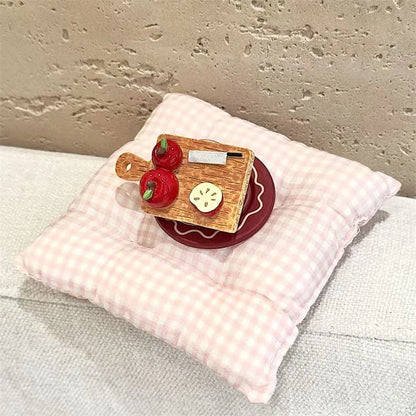 Korean Red Plaid Magnetic Phone Case – For iPhone 17 Pro / 16 Pro Max / 15 / 14 / 13 – MagSafe Stand & Holder Kawaii Case