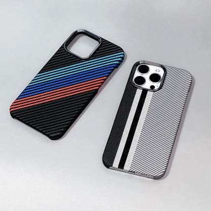 High-Quality Carbon Fiber MagSafe Case for iPhone 17 Pro Max / 17 Air / 16 / 15 – Aluminum Alloy Lens Protector