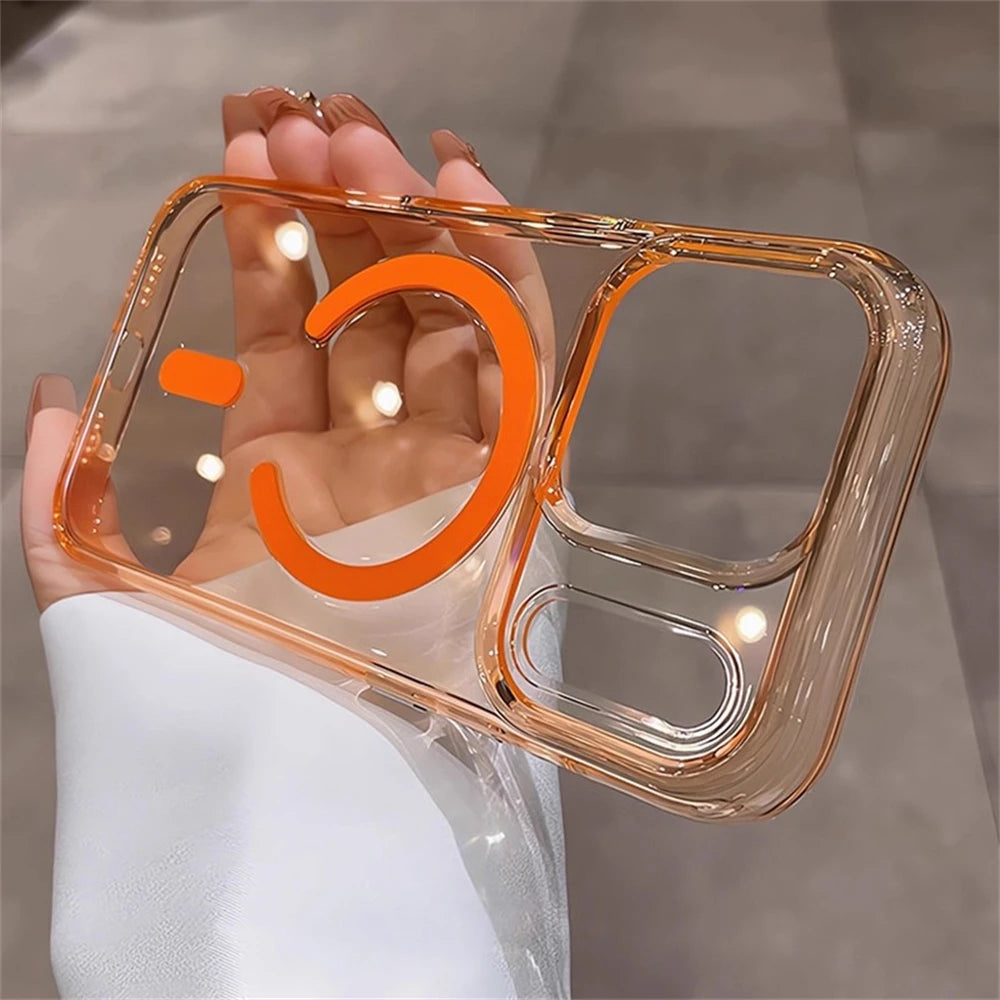 Armor Camera Button MagSafe Crystal Clear Case – iPhone 17 / 17 Air / 17 Pro / 17 Pro Max
