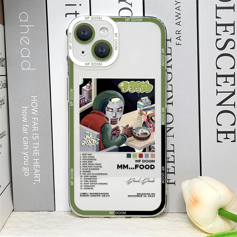 MF DOOM Hot Singer Phone Case – Shockproof Cover for iPhone 16 / 15 / 14 Pro Max / Mini / Plus / 16E