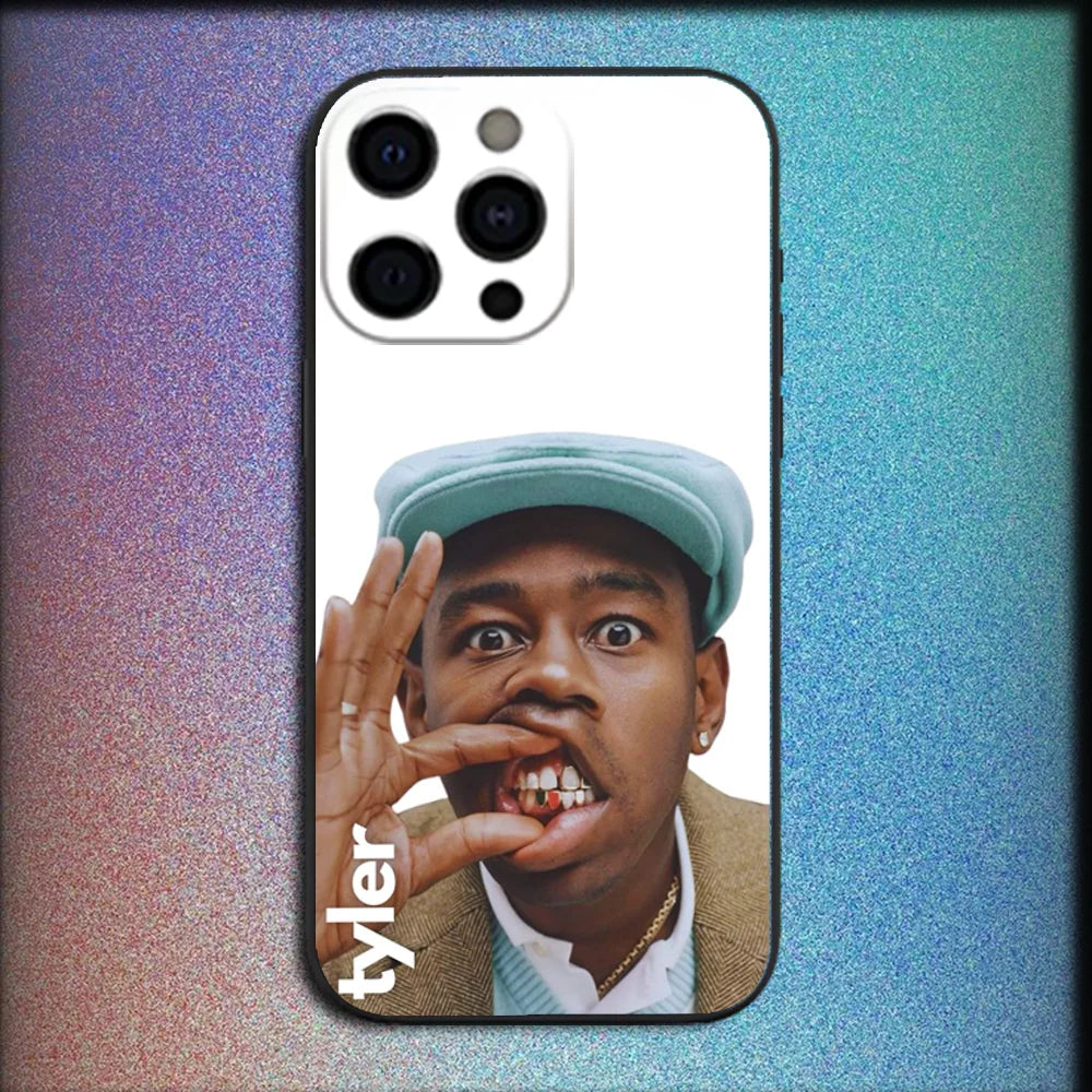 T-Tyler's The Creator Phone Case for iPhone 16/15/14/13/16E – Shockproof Silicone Protective Cover Funda