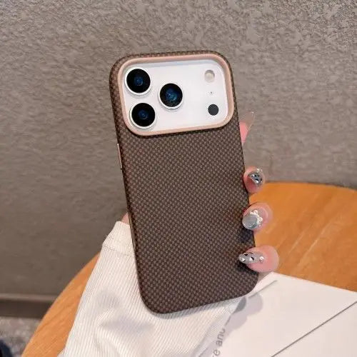 Luxury Carbon Fiber Case – iPhone 17/17 Pro/17 Pro Max/17 Air,  MagSafe Support