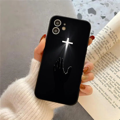 Son of God Jesus Cross Holy Light Phone Case – Shockproof Cover for iPhone 17 / 16 / 15 / 14 Pro Max