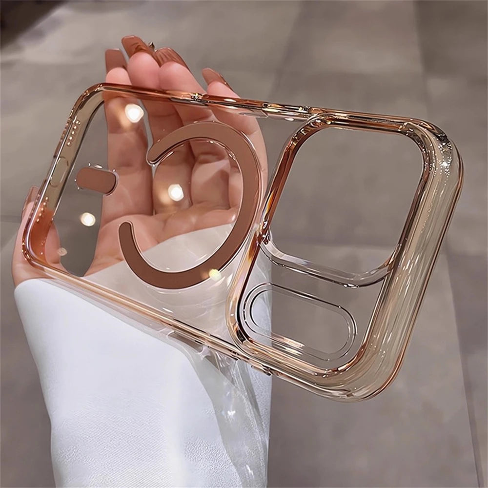 Armor Camera Button MagSafe Crystal Clear Case – iPhone 17 / 17 Air / 17 Pro / 17 Pro Max