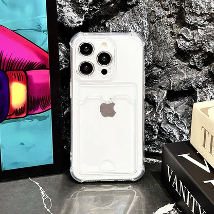 Transparent Card Holder Wallet Case – iPhone 17/16/15/14/13 - Pro and Pro Max