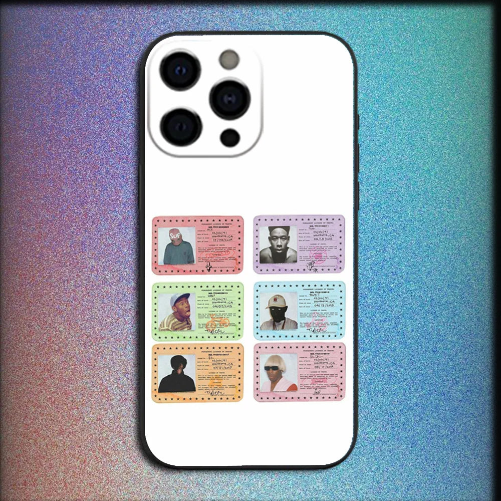 T-Tyler's The Creator Phone Case for iPhone 16/15/14/13/16E – Shockproof Silicone Protective Cover Funda