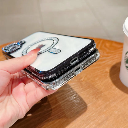 Glitter Rhinestone MagSafe Case – iPhone 17 Pro Max / 17 Air / 16 / 15 / 14