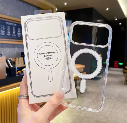 Magnetic Clear MagSafe Case – iPhone 17/16/15/14/13, Pro - Pro Max, 16 Plus, 17 Air, 16e
