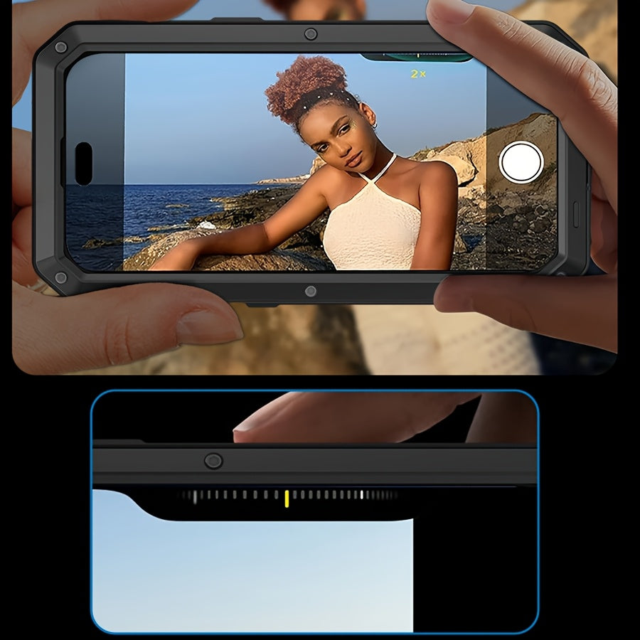 IPhone 17/17 Air/17 Pro/17 Pro Max Anti-Drop, Dustproof - Heavy Duty Metal Shockproof Phone Case